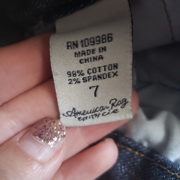 American Rag Denim Dark Wash Shorts Size 7 - Picture 5 of 5